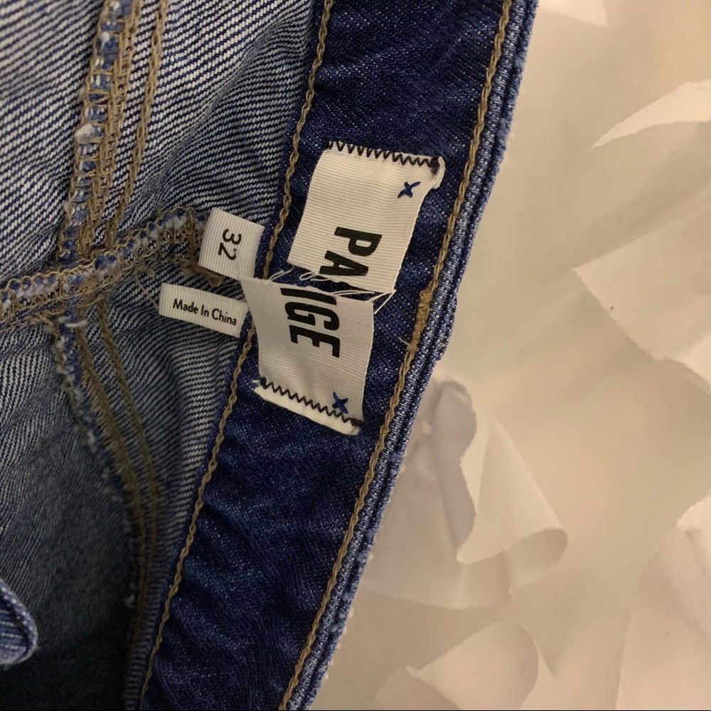 PAIGE Aideen Denim Mini Skirt SZ 14 - Picture 7 of 8